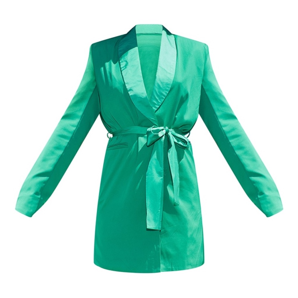 Pretty Little Thing green blazer dress